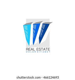 Logo template real estate, Clean, modern and elegant style design