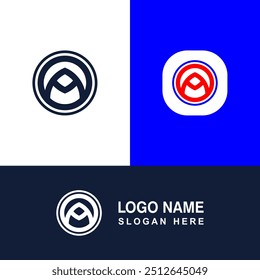 Logo template with A shape. Perfect for your business sign.