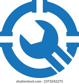 Una plantilla de logotipo con forma de llave