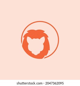 Logo template shaped like lion