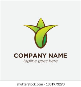 Logo Template Shoots Vector Logo