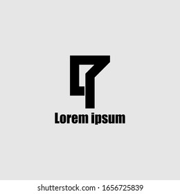 Plantilla de logotipo. Diseño sencillo. Negro. Fácil de editar y cambiar de tamaño. Actualizado