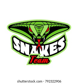 Logo template with Snake head.