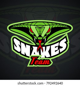 Logo template with Snake head.