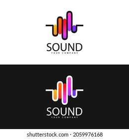 Plantilla de logotipo. Diseño del logotipo del estudio de sonido. 
