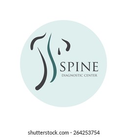Logo template. Spine diagnostic center