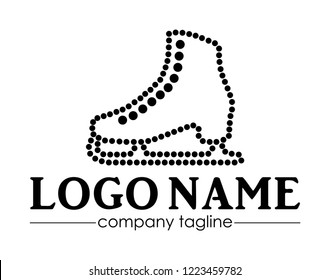 Logo Template For Sports Team. Perfect For Women's Hockey Team, Figure Skating Or Speed Skating Team. Also Ideal As Emblem On A Sports Uniform.