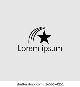 Logo template. Star design. Easy to edit and resize. Updated
