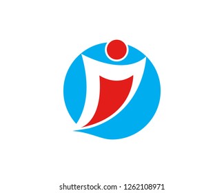 Logo template - successful people