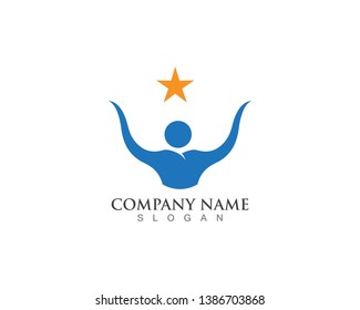 Logo template - successful people