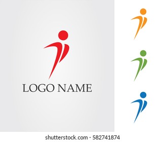 Logo template - successful people