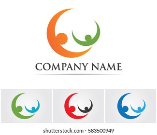 Logo template - successful people