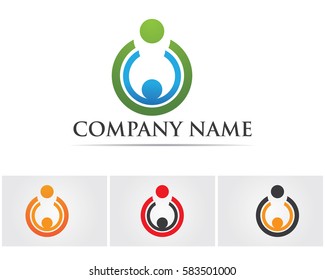 Logo template - successful people