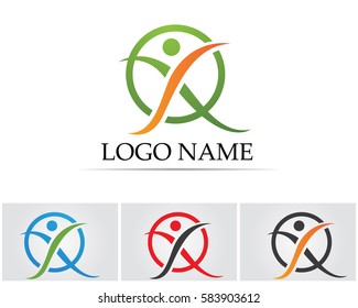 Logo template - successful people