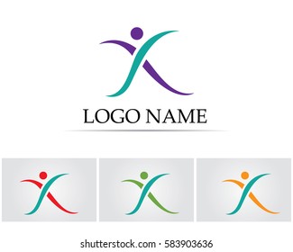 Logo template - successful people