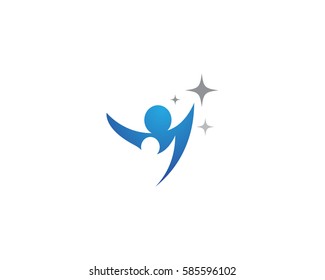 Logo template - successful people