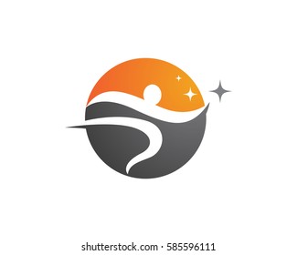 Logo template - successful people
