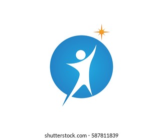 Logo template - successful people