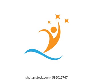 Logo template - successful people