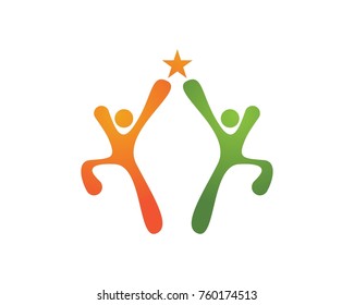Logo template - successful people