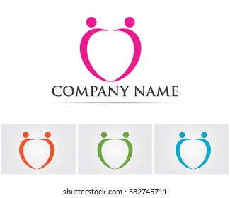 Logo template - successful people team work