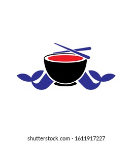 Logo template suitable for Japanese restaurants with whale tail.