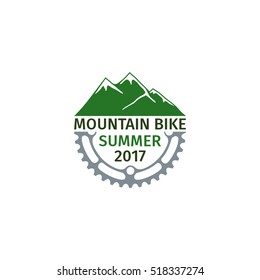 Logo, template, symbol mountain bike.