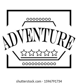 logo template that reads simple adventure