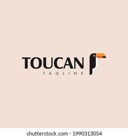 Logo template with a toucan for companies.