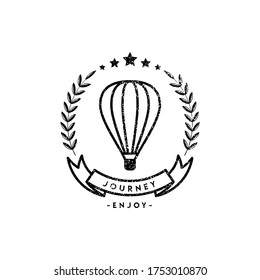 Logo Template -  Touring, Summer, holidays, labels and badges retro typography design logo. Templates for greeting cards, posters and apparel design. Vector illustration.