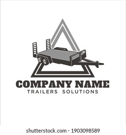 Logo template for trailers industrie, vector art.