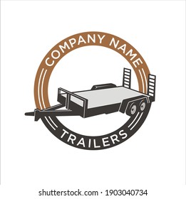 logo template for trailers industries or trailers rent.