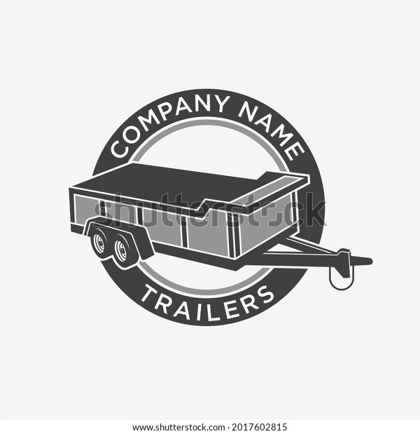 logo\
template for trailers repair and custom, vector\
art.