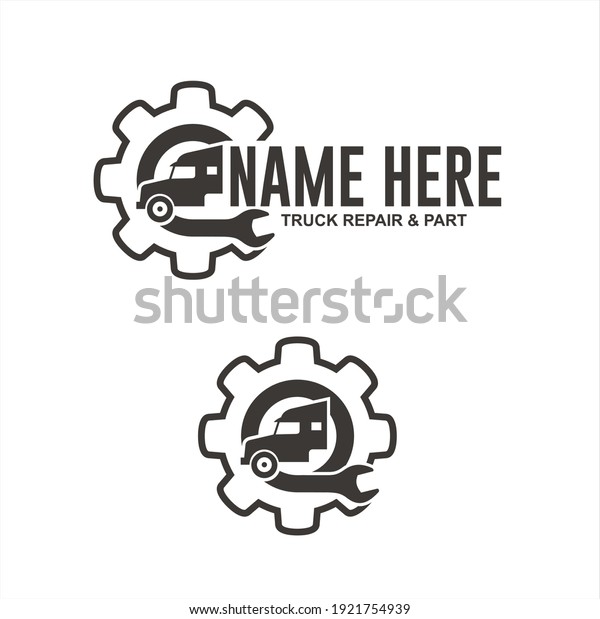 logo template for truck repair and truck part.
vector art.