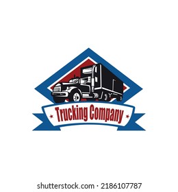 Logo Template Trucking Logistics Delivery Transportation Stock Vector ...