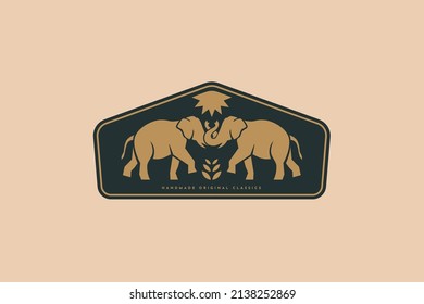 elephant illustration logo