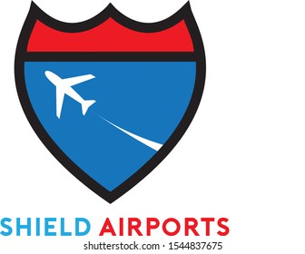 logo template vector airports for design