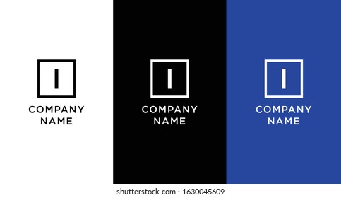 I logo template vector concept