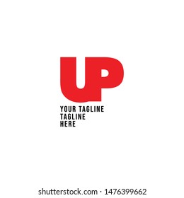 UP Logo Template Vector, Design for Banner, Greeting Card or Print