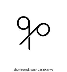 ٍScissors logo template vector icon design