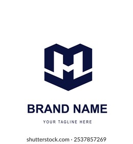 Design vetorial de letras MTH ou MHT para ilustração vetorial de modelo de logotipo