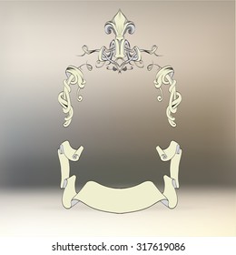 logo template vector vintage frame