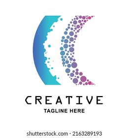 Logo template with white isolated background. Logo design for illustration