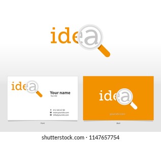 Logo template with the word Idea