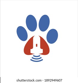 logo template for x-rays animal or pet, vector art.