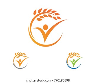  Logo Template,healthy life logo vector icon design 