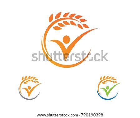  Logo Template,healthy life logo vector icon design 