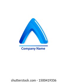 logo templates in the form of simple shapes and designs, triangles and lines