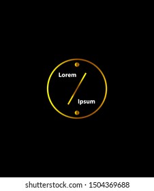 logo templates in the form of simple shapes and designs, circle and lines