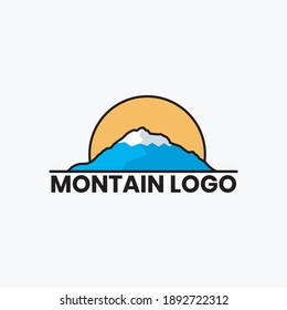 logo templates and mountain vector image illustrations, can be used as logos or t-shirt designs